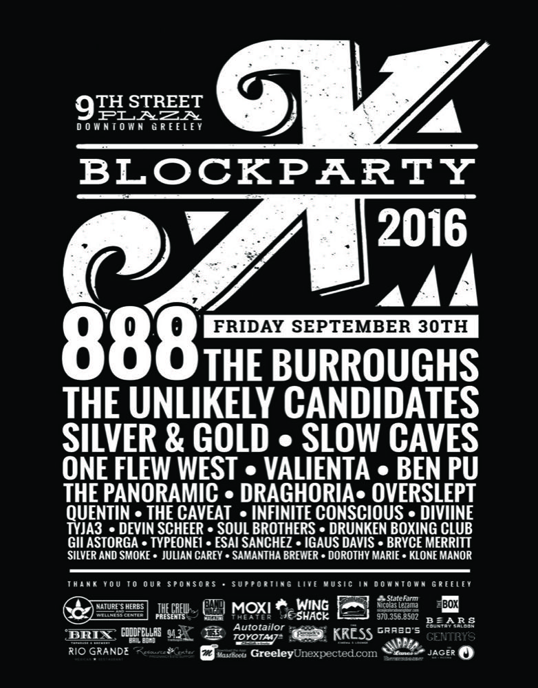 Block Party 2016 poster