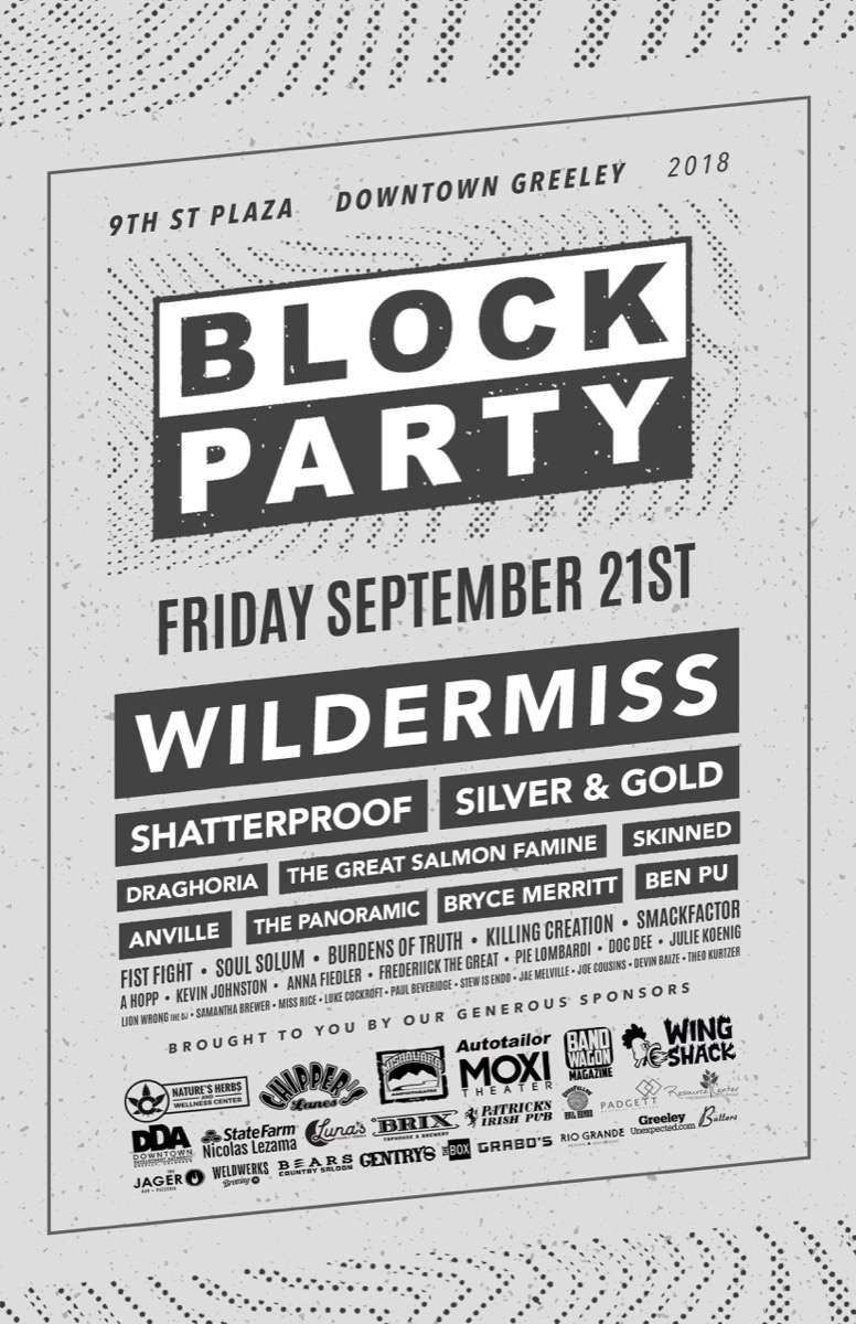 Block Party 2018 poster